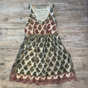 Free People Racerback Tulle Mini Dress